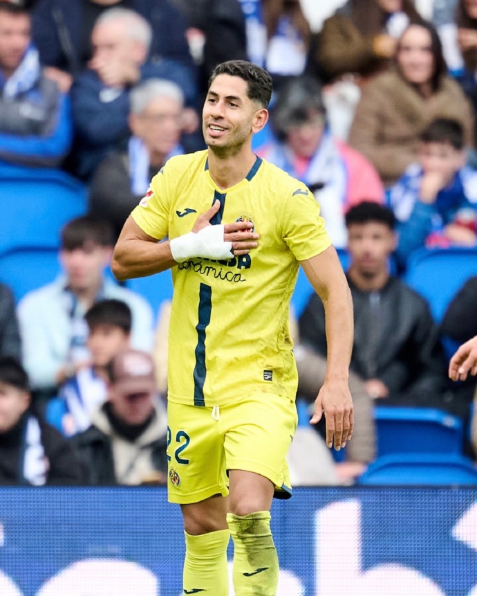 比利亚雷亚尔前锋连续三场进球,成为焦点球员